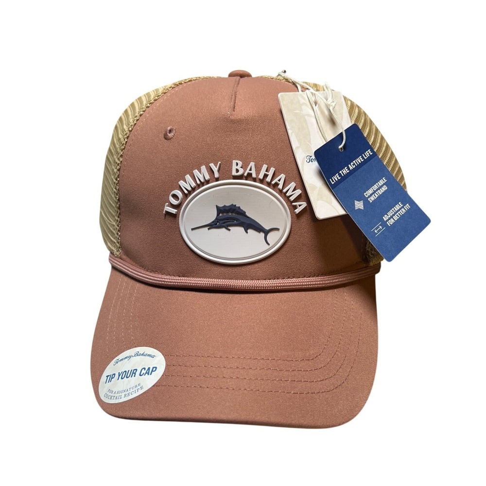 Tommy Bahama Trucker Hat Mens One Size Clay Marlin Logo Baja Margarita Recipe